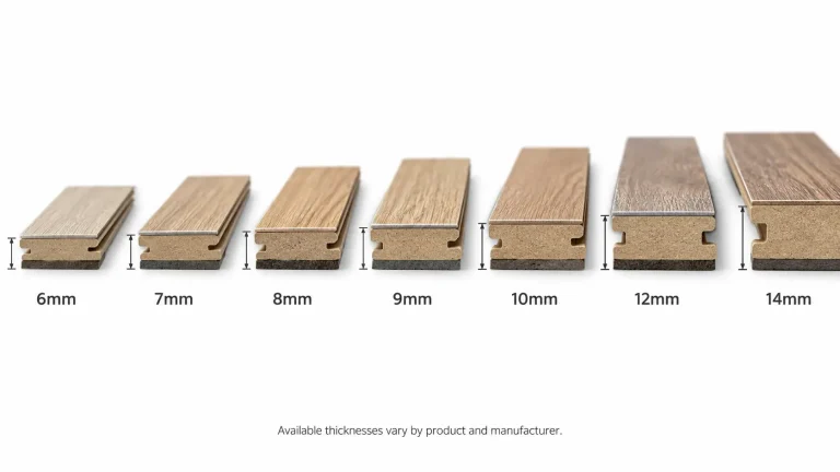 Laminate flooring thickness comparison from 6mm to 14mm