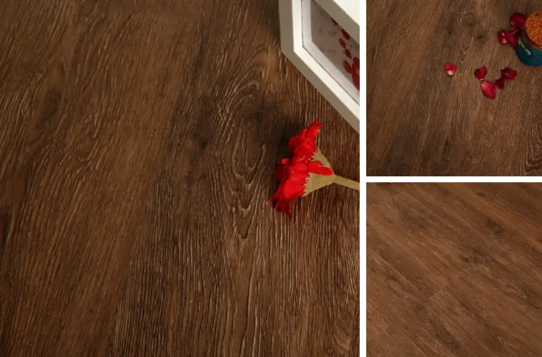 Wood look LVT flooring in a modern interior